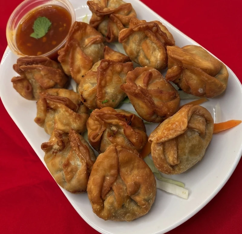 Fried wonton at Asian Hakka Chinese & Indian Restaurant, Brampton
